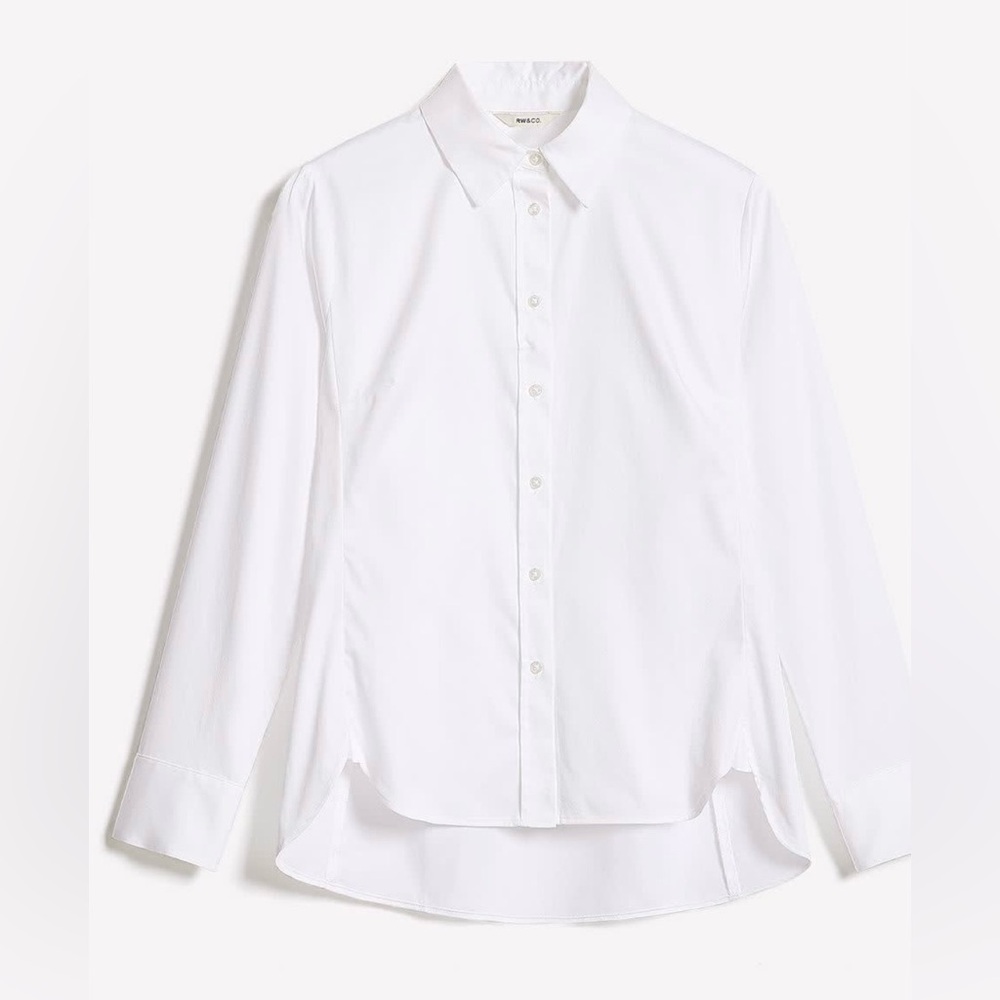 Talbots Non Iron Crisp White Button-Down Shirt - Picture 2 of 7